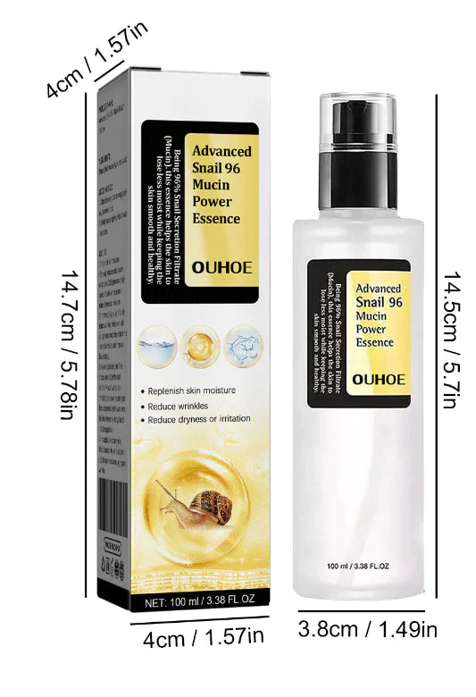 Korean Snail Mucin 96% Facial Essence - Anti-Aging & Brightening